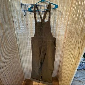 Aerie cropped overall courdoroy